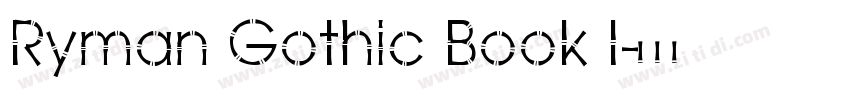 Ryman Gothic Book I字体转换